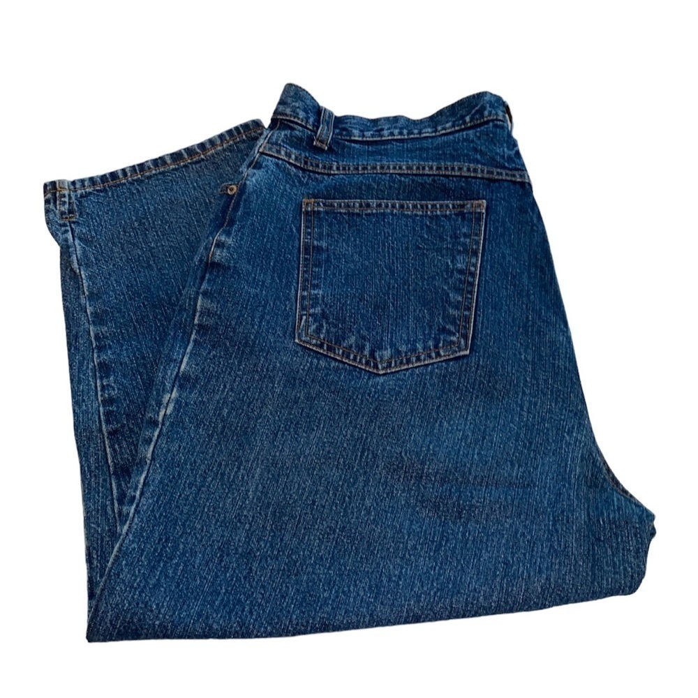 Bill Blass Capri jeans 5 pockets button/zip closure high rise 100% cotton Sz 14